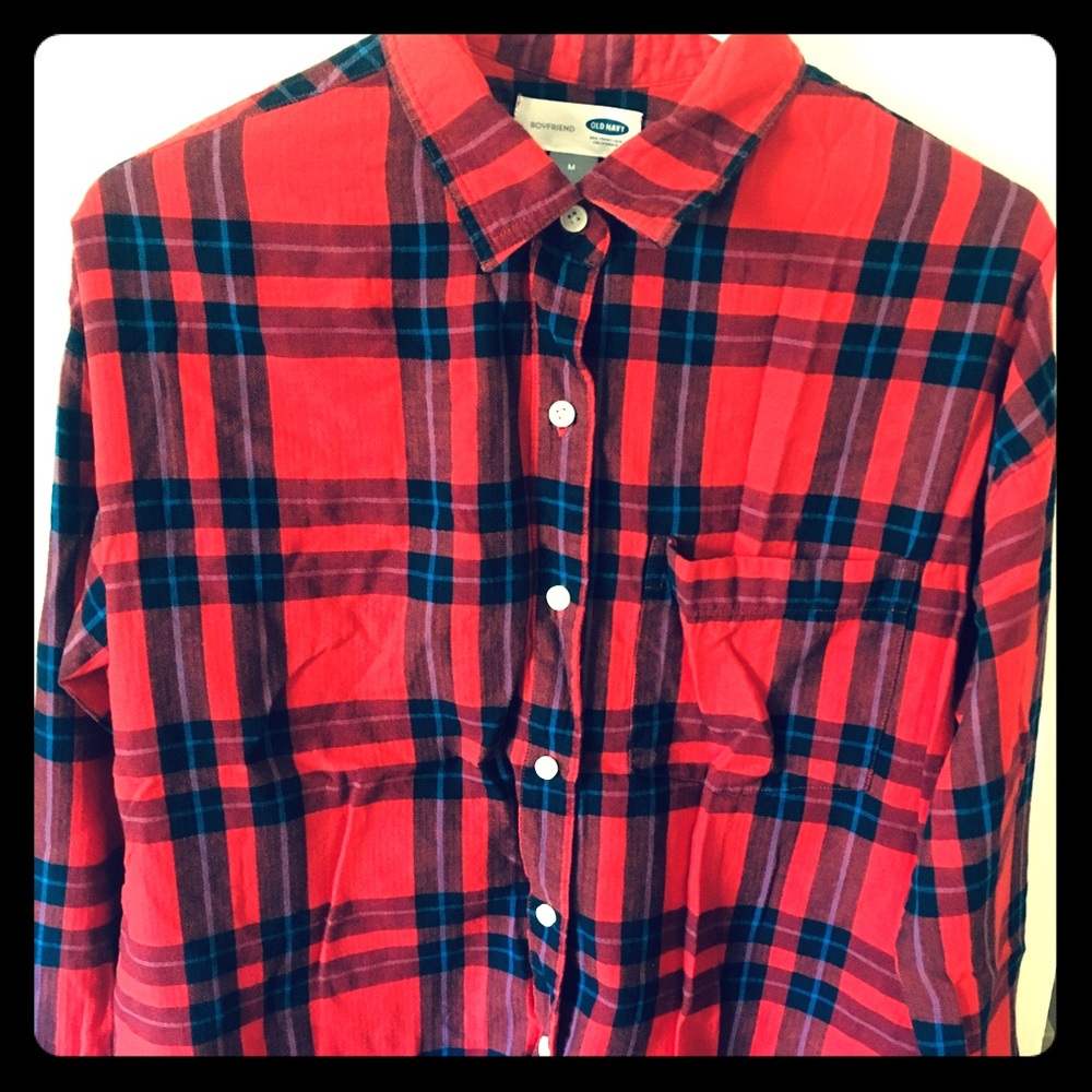 Old Navy Boyfriend Button Down Shirt